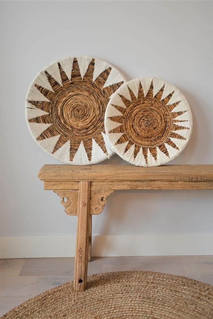 assiette murale en coton