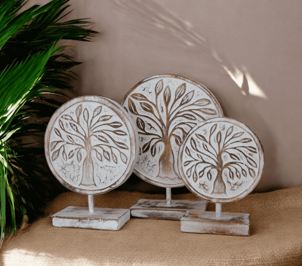 sculptures balinaises d'arbres de vie