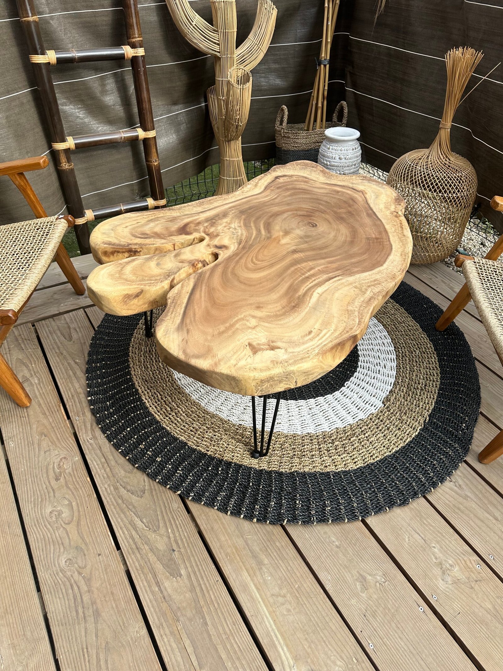 table basse en bois de suar