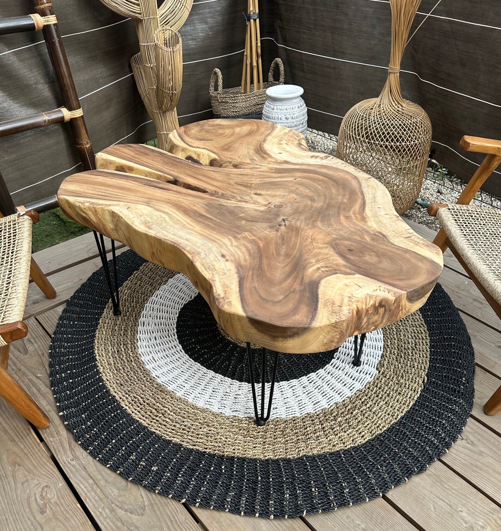 table basse en bois de suar