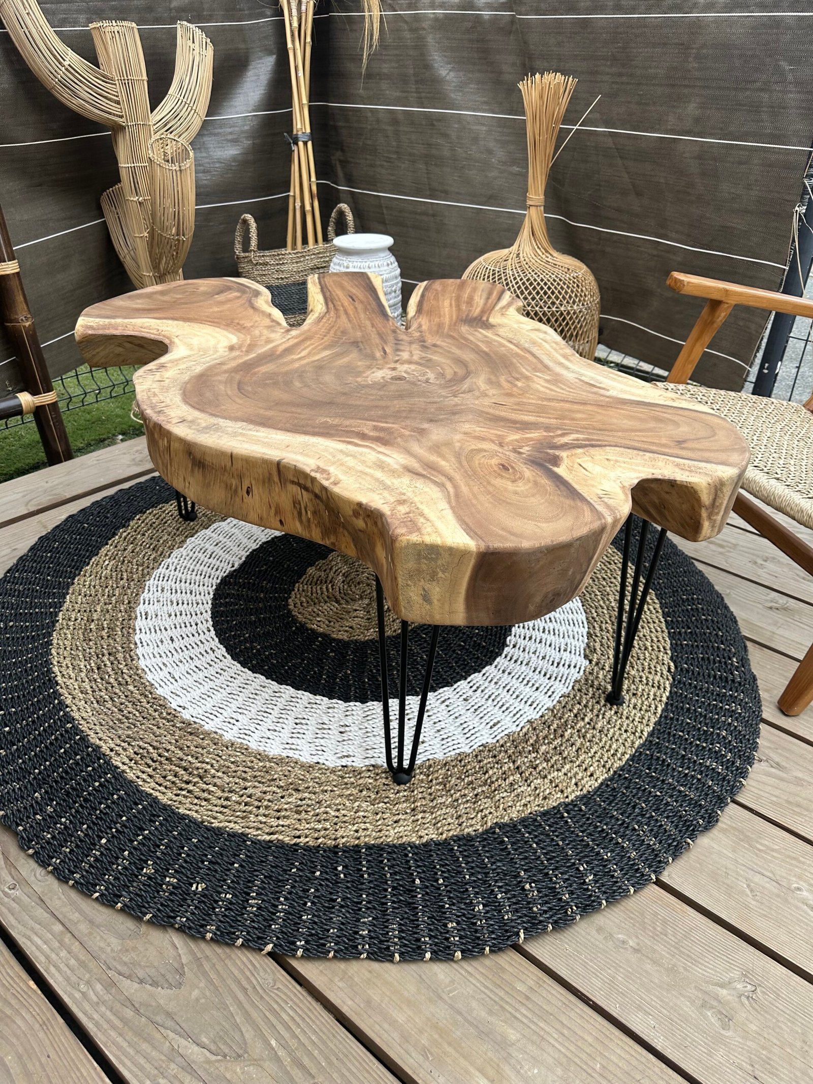 table basse en bois de suar