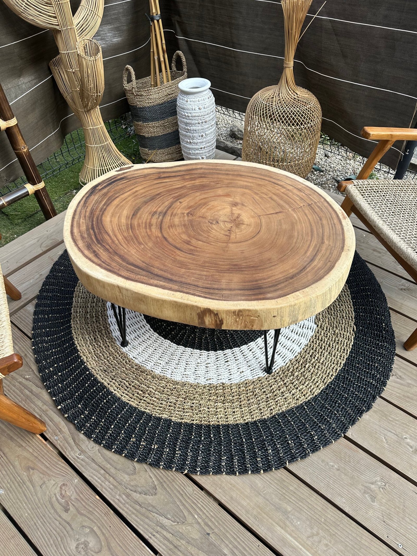 table basse en bois de suar
