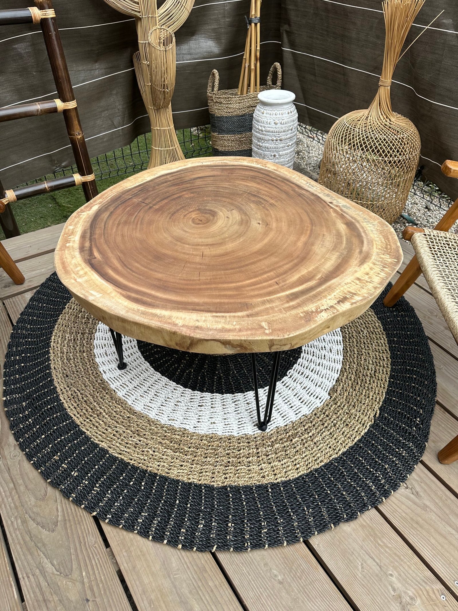 table basse en bois de suar