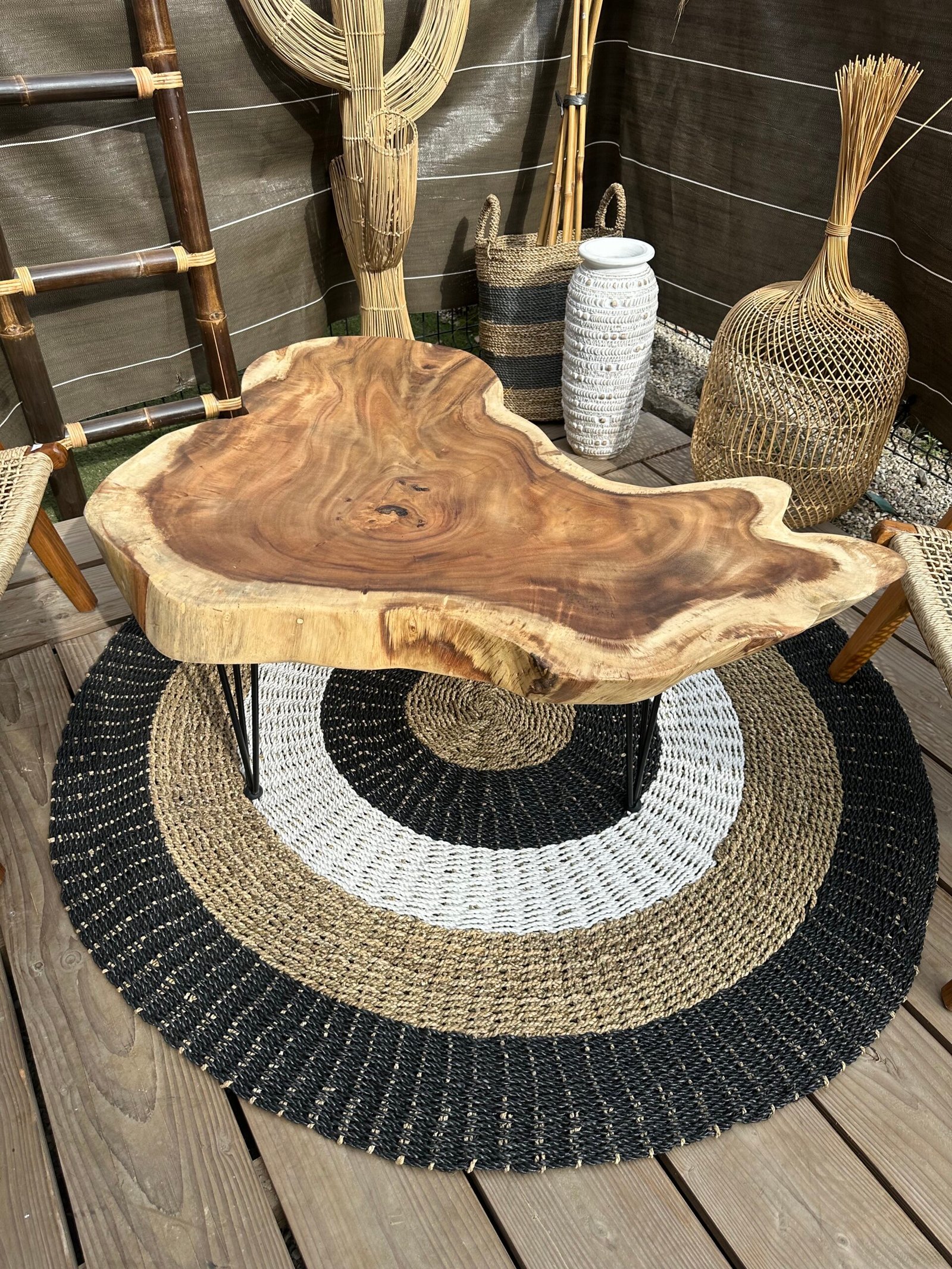 table basse en bois de suar