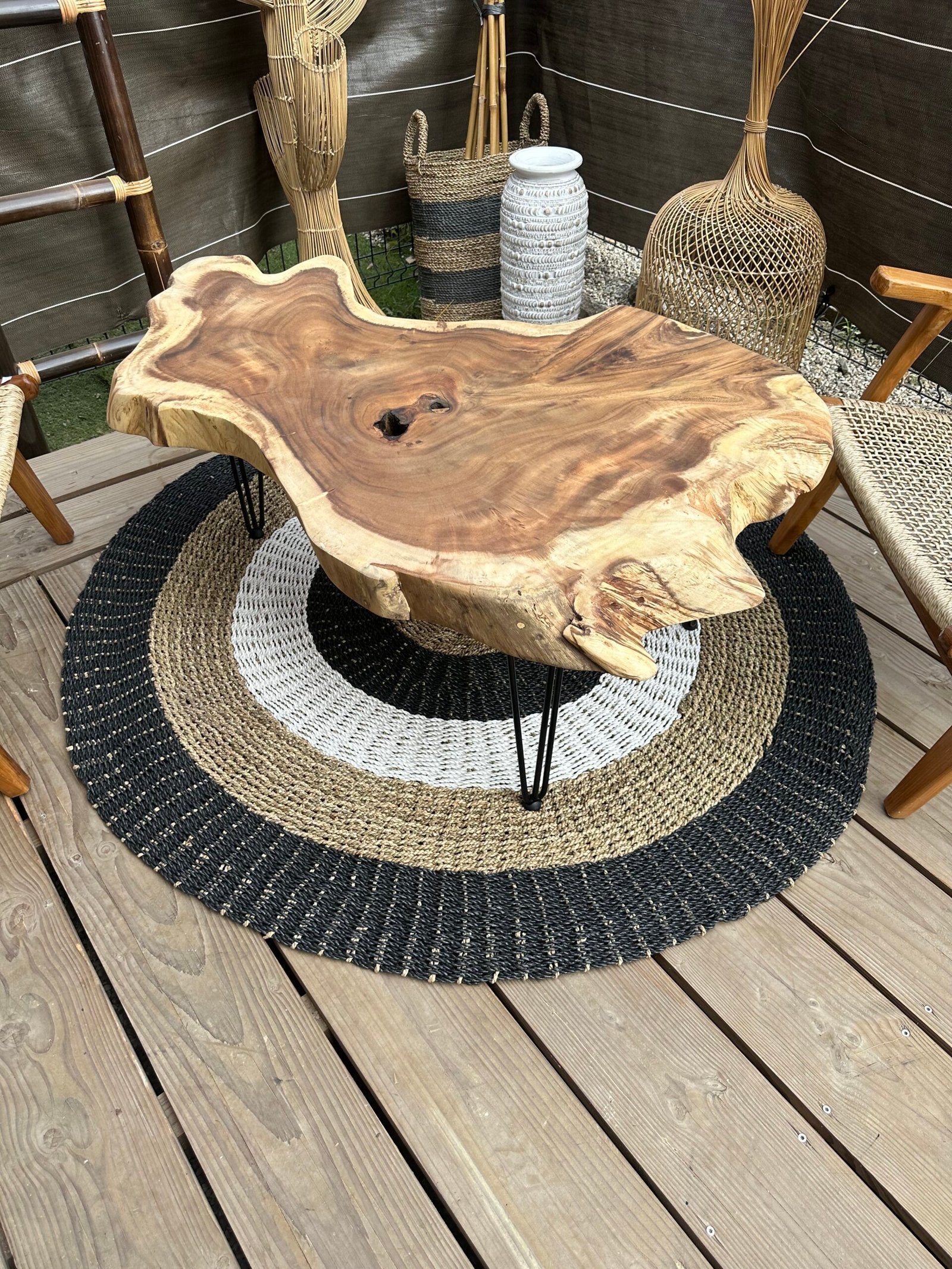 table basse en bois de suar