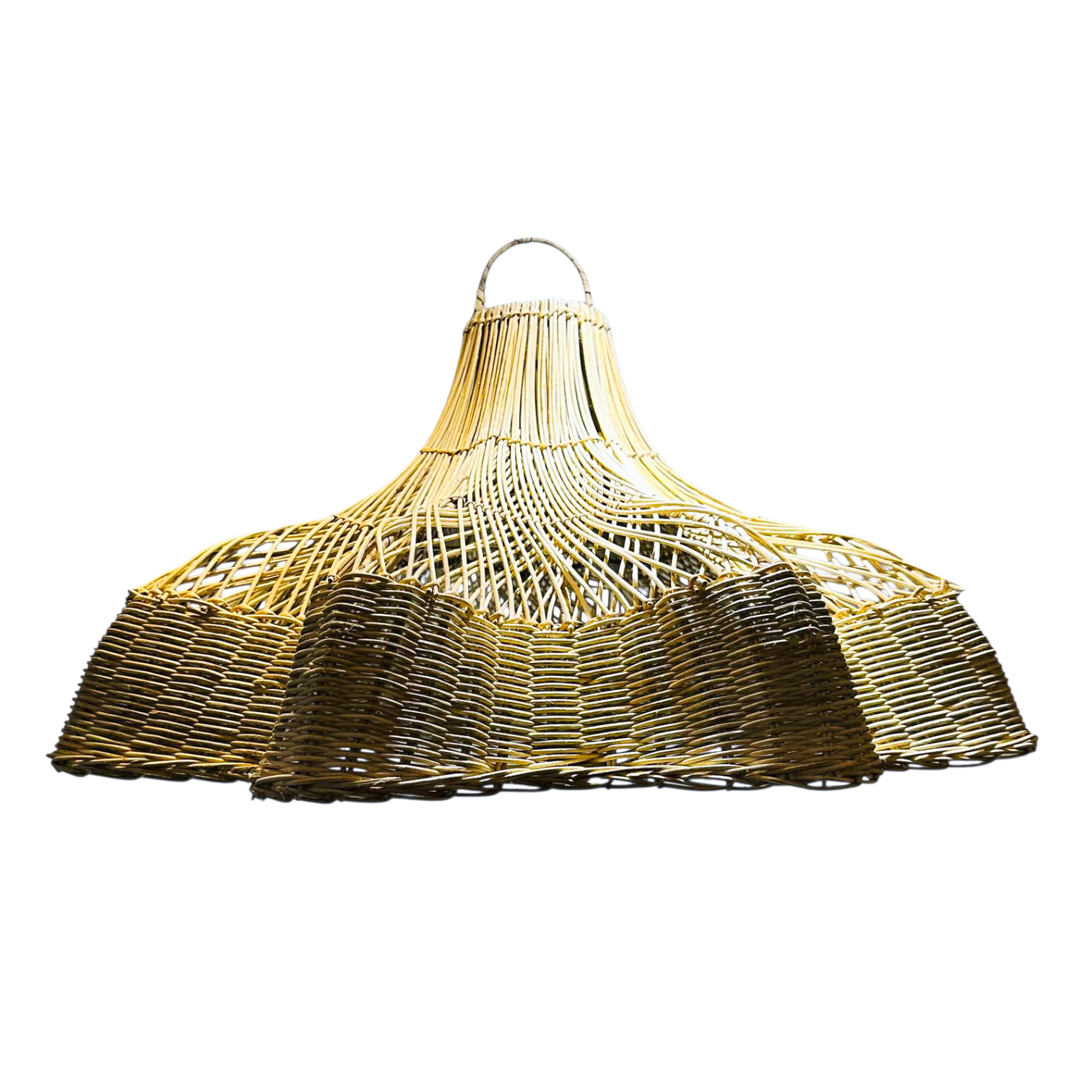 suspension Karangasem en rotin naturel