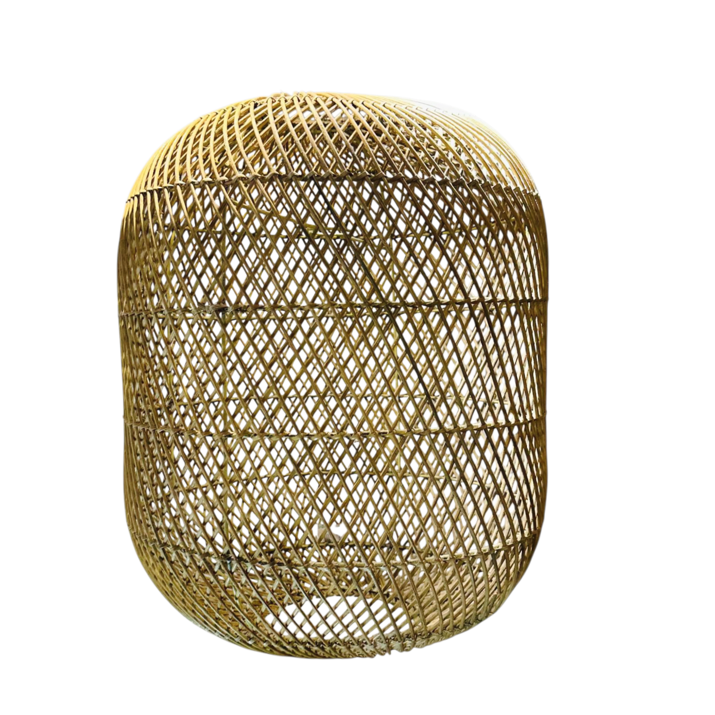 suspension Kintamani en rotin naturel